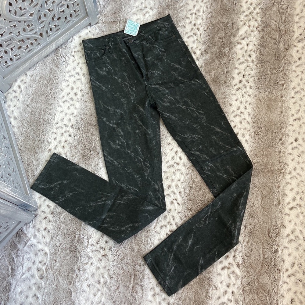 NWT! Urban Outfitters Cheap Monday straight leg jeans size 30 skeleton goth